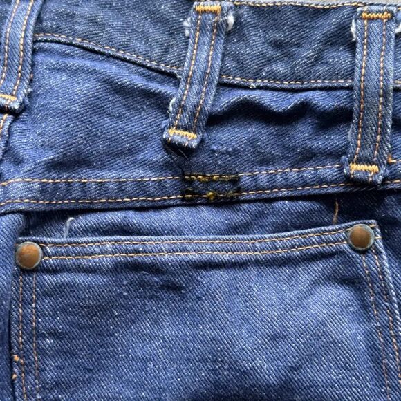 Vintage 70s Wrangler Sanforized Denim Jeans Size 26X28 - Picture 8 of 9